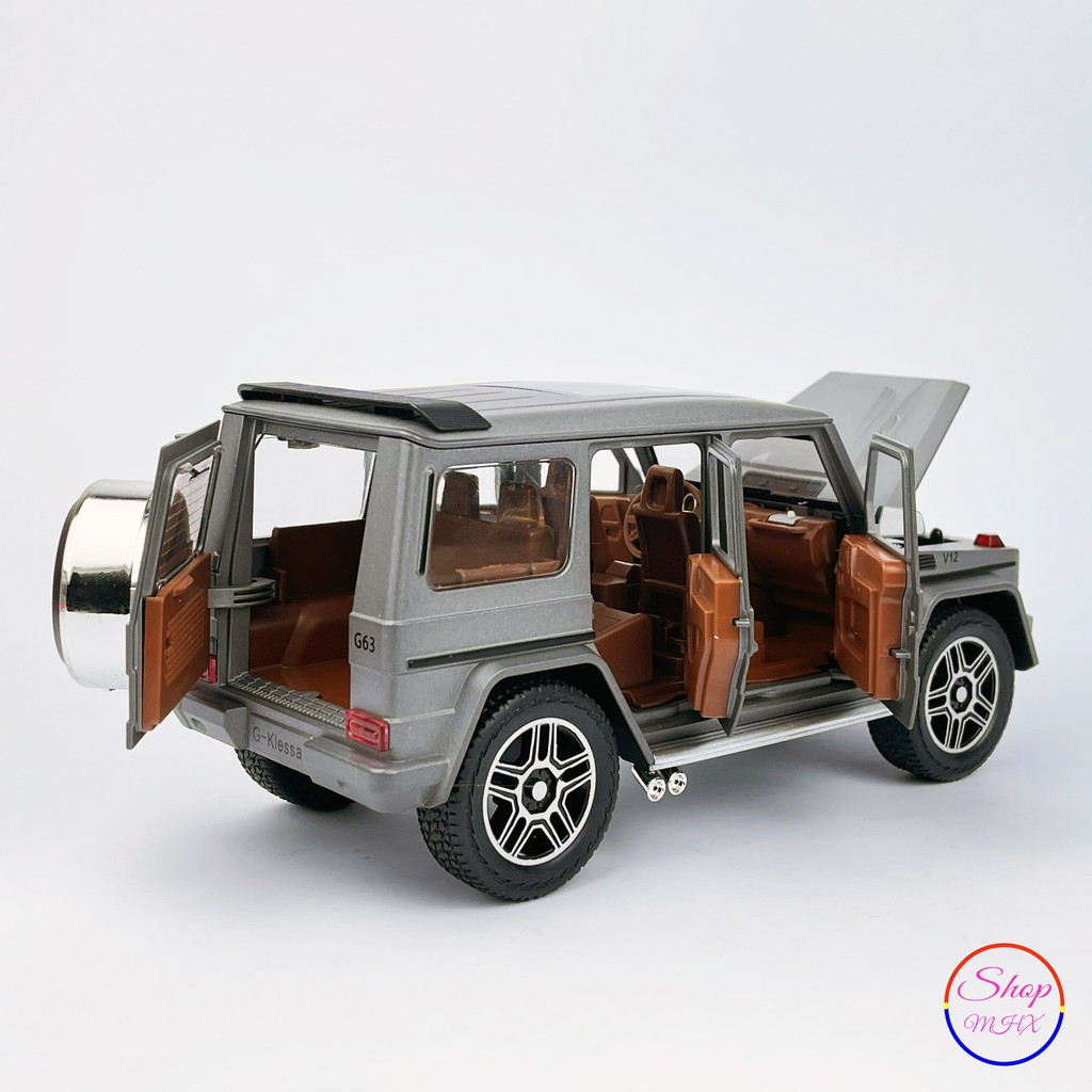 Xe đồ chơi mô hình sắt Mercedes-AMG G63 G-Klessa TẶNG KÈM BIỂN SỐ tỉ lệ 1:24