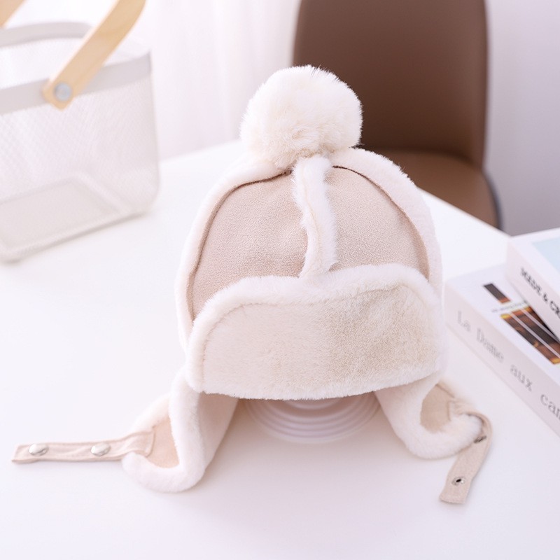 Mũ nhung giữ ấm xinh xắn theo phong cách mùa đông Hàn Quốc cho bé