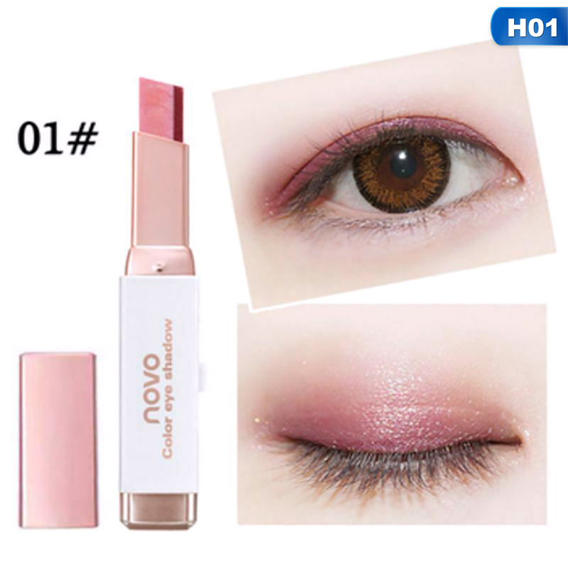 [Hàng mới về] Thỏi phấn trang điểm mắt hai màu sắc kết hợp chuyên nghiệp thời trang