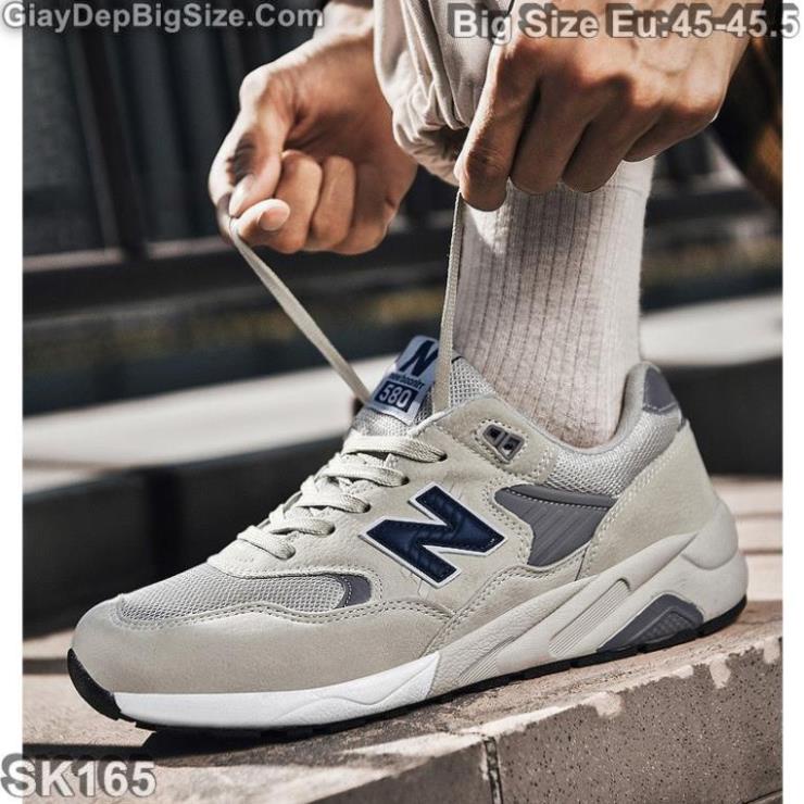 👟 👲🏻 Giày Sneaker New-Balance, giày thể thao big size cỡ lớn EU:45-45.5 cho nam chân to