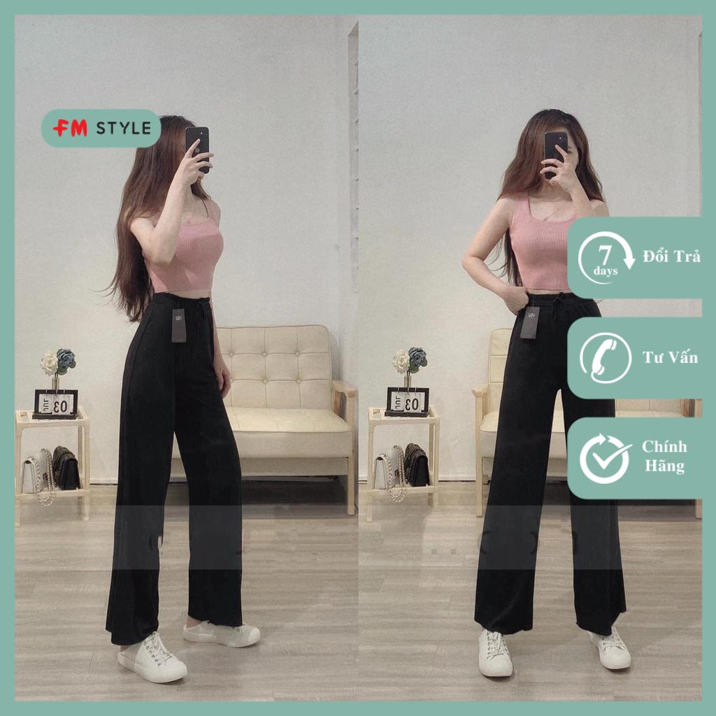 Quần tăm ống rộng Fmstyle shop quần suông ống rộng suông tăm đơn giản dễ mặc 220411505