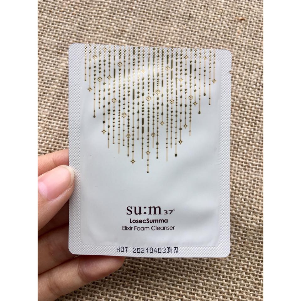 Combo 10 Gói Sữa Rửa Mặt Su:M37 Losec Summa Elixir Foam Cleanser 2ml