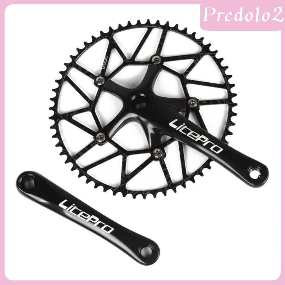 [PREDOLO2] 9-11 Speed Crankset Set 170mm Crankarms 130 BCD Crankset for Mountain Road Bike Fixed Gear Bicycle