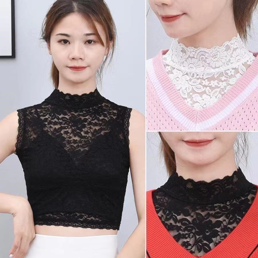 Cổ Áo Ren Hoa Giả Co Giãn Thời Trang Dành Cho Nữ