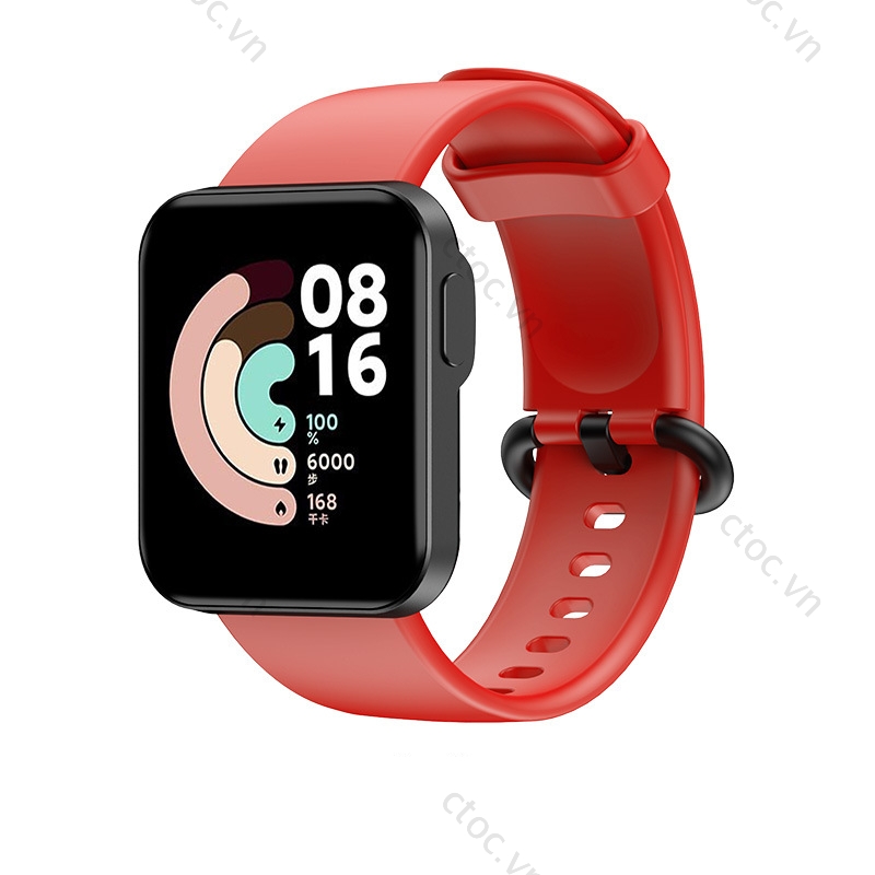 Dây đeo đồng hồ chất liệu silicon thoải mái thay thế cho Xiaomi Mi Watch Lite