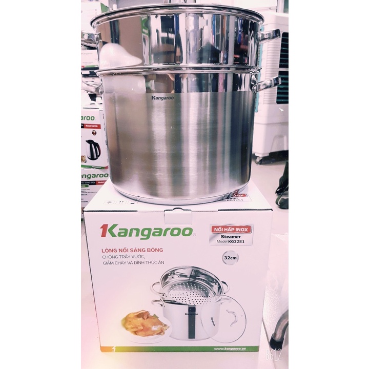 Nồi Hấp inox cao cấp 5 lớp KG32S1 size 32cm kèm ảnh thật và video