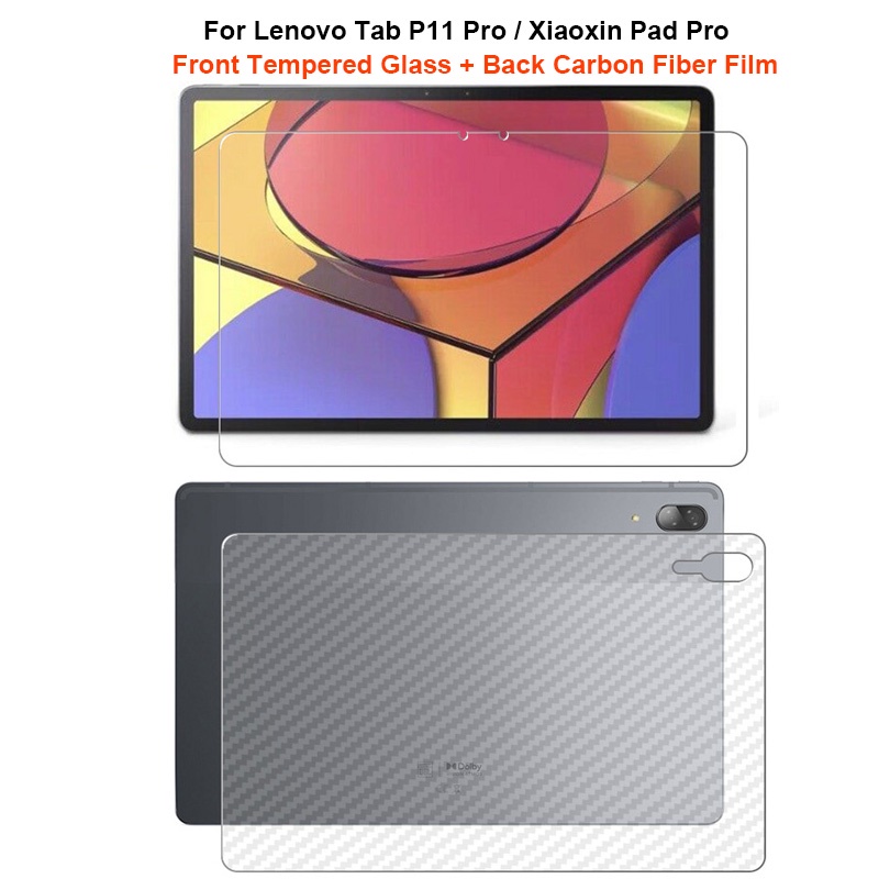 Miếng dán cường lực 2 trong 1 cho Lenovo Tab P11 Pro J706F / Xiaoxin Pad Pro