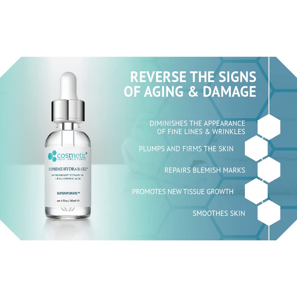 Serum B5 Cosmetic Skin Solutions Supreme Hydra phục hồi dưỡng ẩm 30ml, 60ml - LAI BEAUTY BANK
