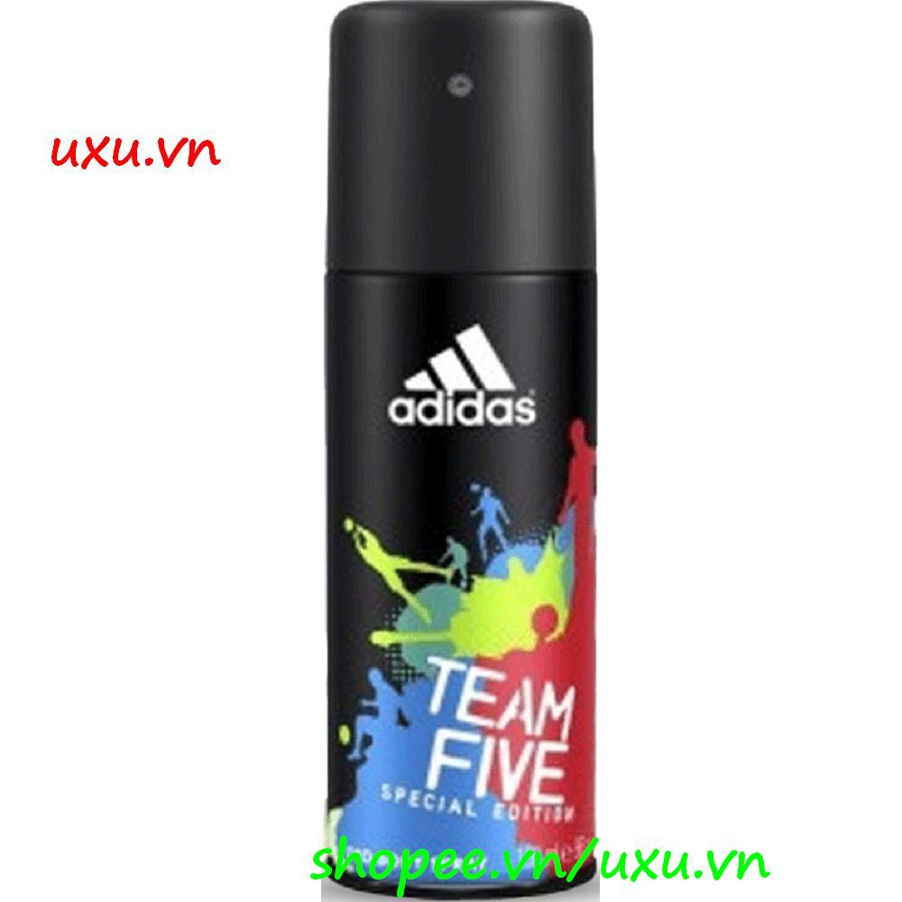 Xịt Khử Mùi Nam 150Ml Adidas Team Five, Với uxu.vn Tất Cả Là Chính Hãng.