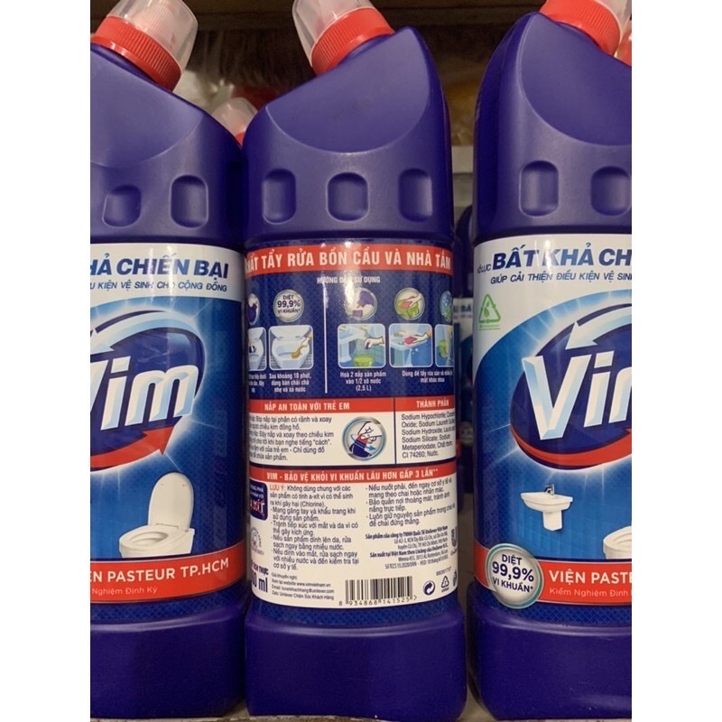 Nước tẩy bồn cầu Vim chai 880ml