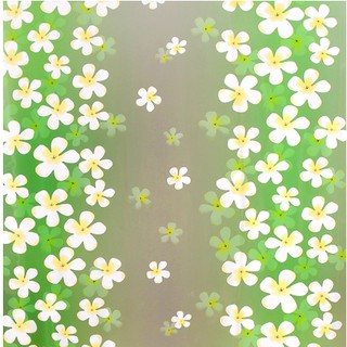 1 mét decal Giấy dán kính hoa lài xanh lá - khổ rộng 0.45m keo sẵn