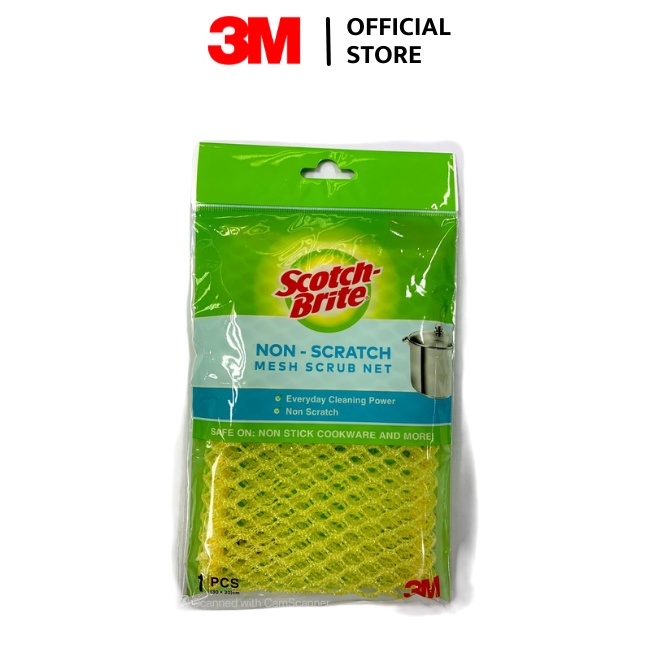 Lưới rửa chén 3M Scotch Brite Mesh Scrub Net vệ sinh đa năng chống trầy xước 30cm x 30cm