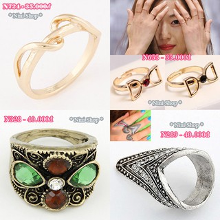 Nhẫn xinh đủ kiểu dáng cực HOT