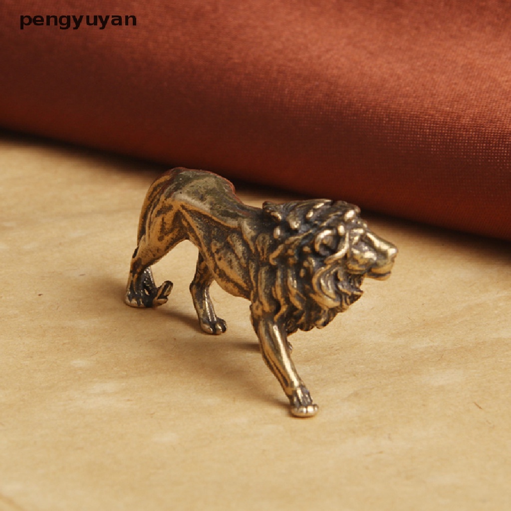 [pengyuyan] Mô Hình Vua Sư Tử Majestic Bằng Đồng Nguyên Chất Trang Trí Bàn Làm Việc [Mới]