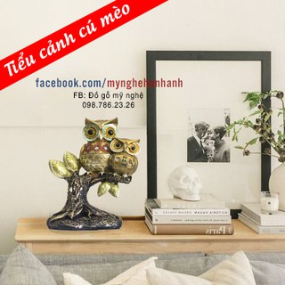 Cú mèo gốc cây ( mầu ngẫu nhiên)