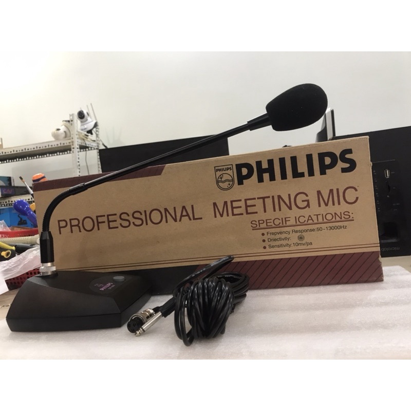 MICRO HỘI NGHỊ PHILIPS DK390 GIÁ RẺ , MIC ĐỘ NHẠY CAO, Có Đèn Báo - Tặng kèm Dây Mic