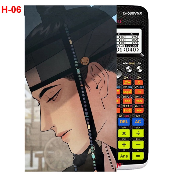 Decal Máy tính CASIO fx570, fx580...anime Dạ Ký -painter of the night