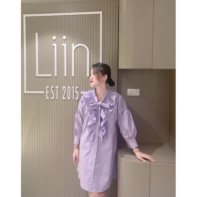 LIIN - Váy xuông tay lửng cổ bèo | BigBuy360 - bigbuy360.vn