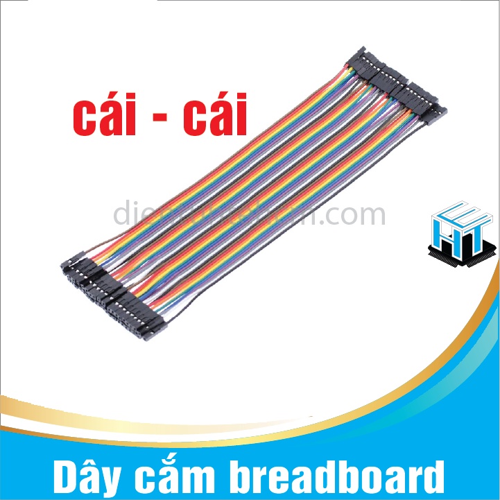 Dây cắm breadboard cái cái 40P dài 20cm loại tốt