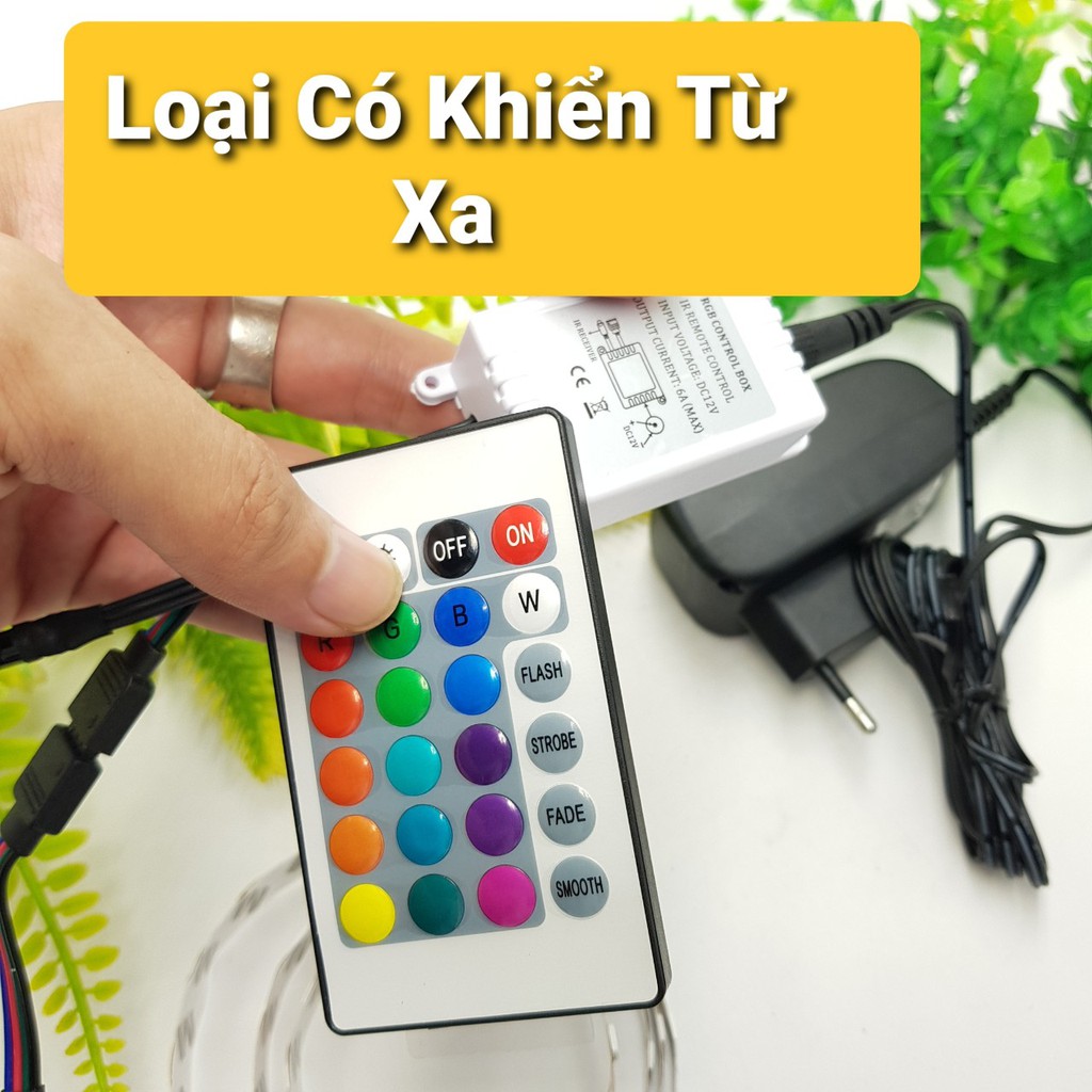 ❤️Led TikTok❤️Bộ Led Trang Trí RGB Dài 1 Mét Thay Đổi Màu TikTok Sử Dụng Đơn GiảnLED RGB 5050