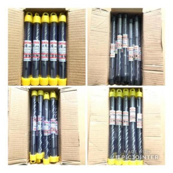 10 mũi khoan bê tông AVATAR Phi 6,8,10,12/hộp