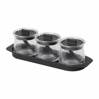 Set 3 lọ thủy tinh đựng gia vị IKEA