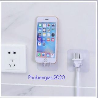 SET 10 Móc dán tường 2 chân trong suốt