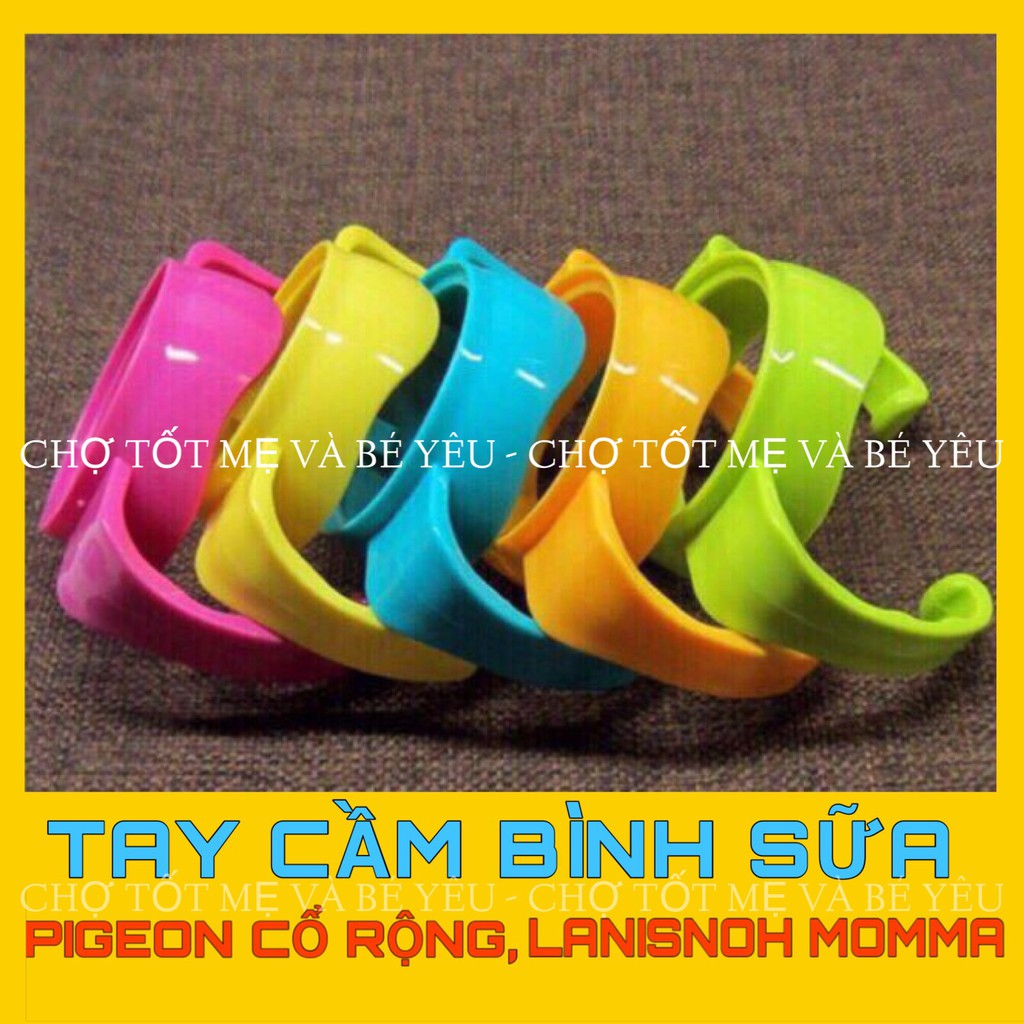 TAY CẦM BÌNH SỮA PIGEON CỔ RỘNG, LANISNOH MOMMA