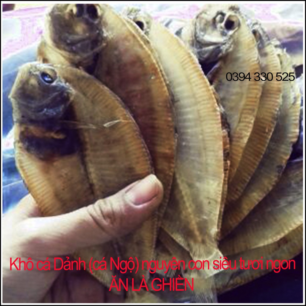 250GR Khô Cá Dảnh (Cá Ngộ) Nguyên Con Loại Ngon Đặc Sản Nổi Tiếng Bình Thuận