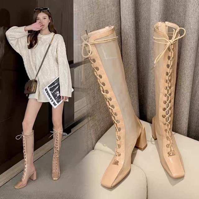 Boot lưới buộc dây