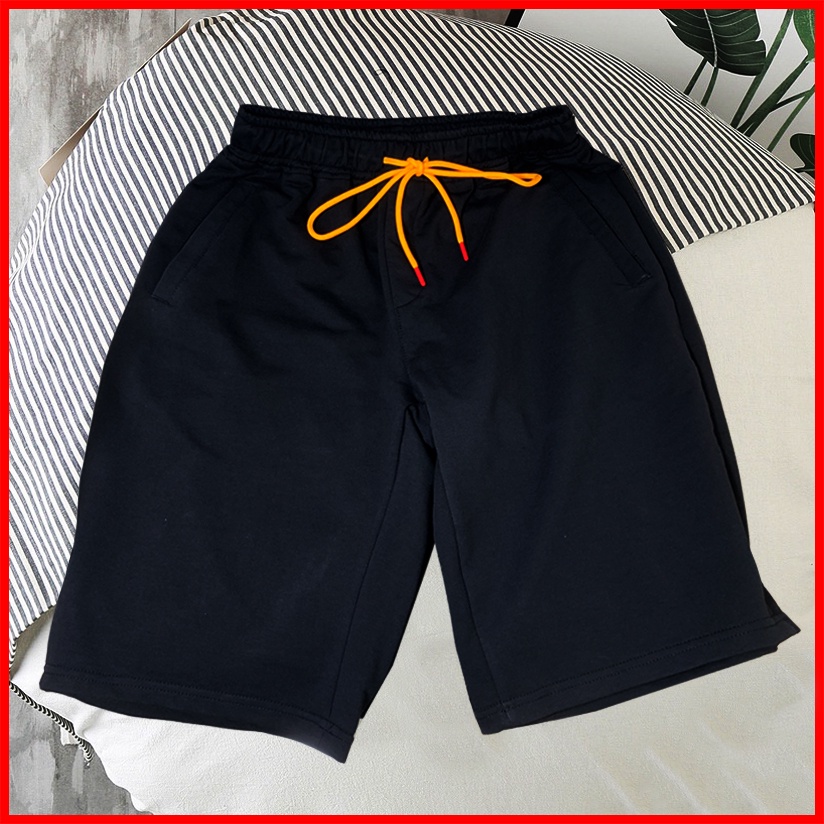 [Size 17-60kg] Quần đùi màu đen cho bé trai bé gái Quần short cho bé mặc hè chất vải thun cao cấp dày dặn, co giãn
