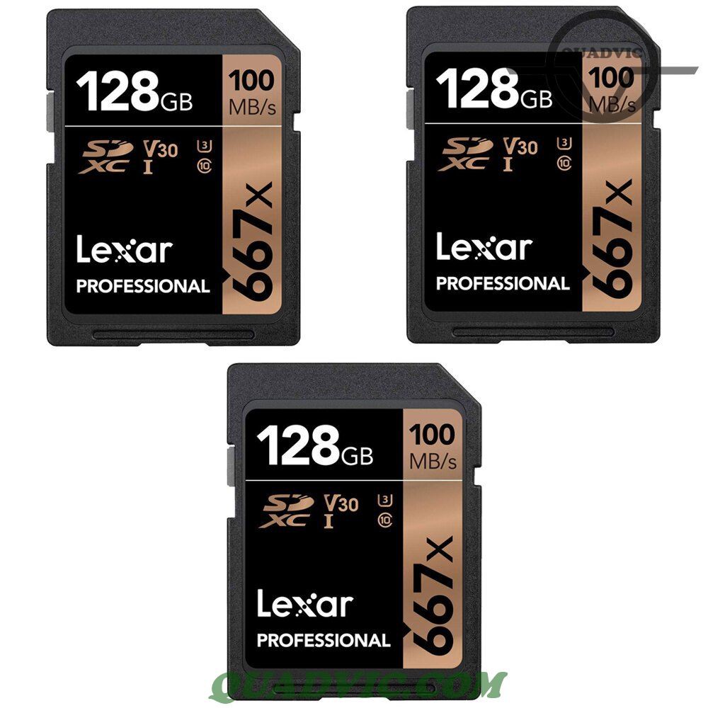 Thẻ nhớ 64GB 128GB 256GB SDXC Lexar Professional 667x 100MB/s quay phim 8K Quadvic.com