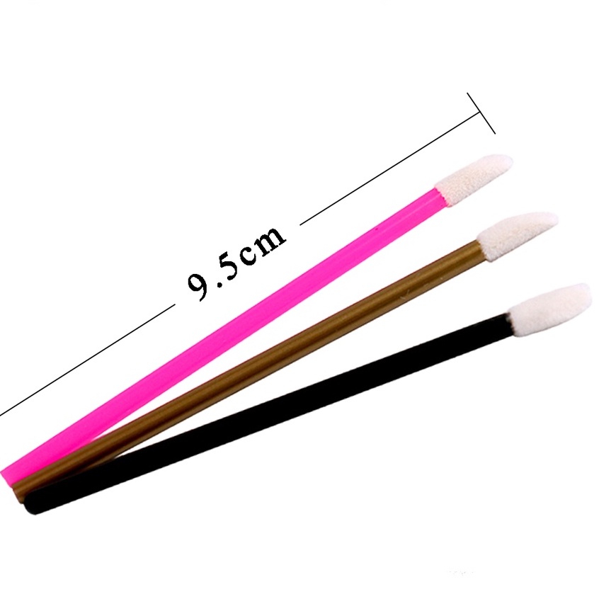 Cọ mềm 50 cây, tăm bông vệ sinh mi, tăm tháo mi đầu to Thiên Di Nail