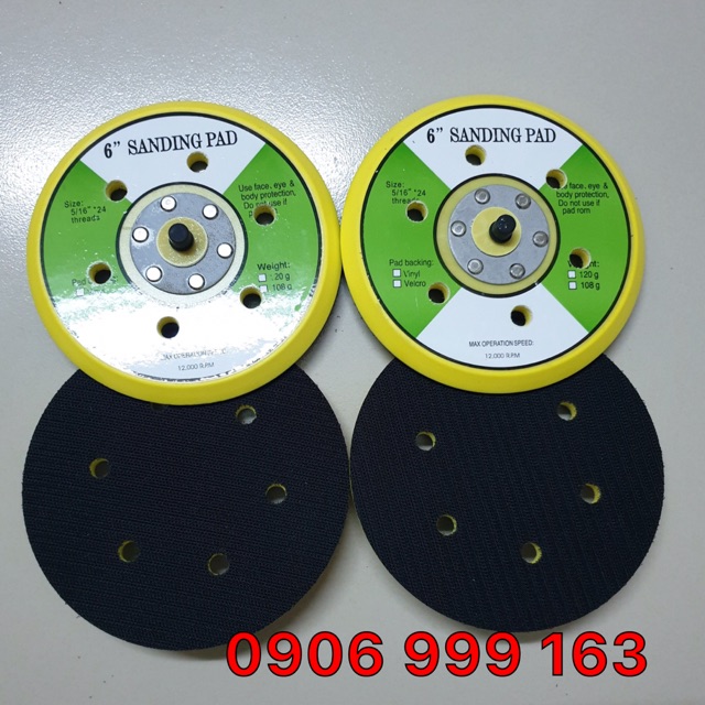 ĐẾ CHÀ NHÁM TRÒN 6” 150cm DÙNG CHO MÁY TRÀ NHÁM TRÒN HƠI