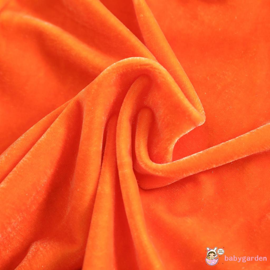 Bộ Áo Liền Quần Tay Ngắn In Hoạt Hình Bí Ngô + Mũ Thời Trang Xuân Hè Cho Bé Từ 0-24 Tháng Tuổi