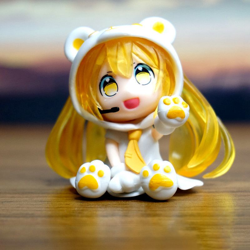 【READY STOCK】Q version Miku Hatsune Action Figures Anime Model Dolls Figure Model Toy Miku Hatsune Miniatures Mini Desktop Ornaments Gifts