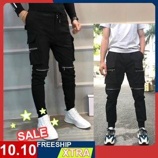 QUẦN JOGGER NAM,QUẦN JOGGER KAKI NAM CÓ KHÓA KÉO  2020