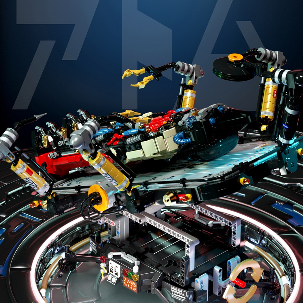 Đồ chơi Lắp ráp Mô hình 52016 2808pcs 2in1 Ideas Cartoon Astro Boy Assembly Bed Mechanical Mecha Robot Moc Bricks