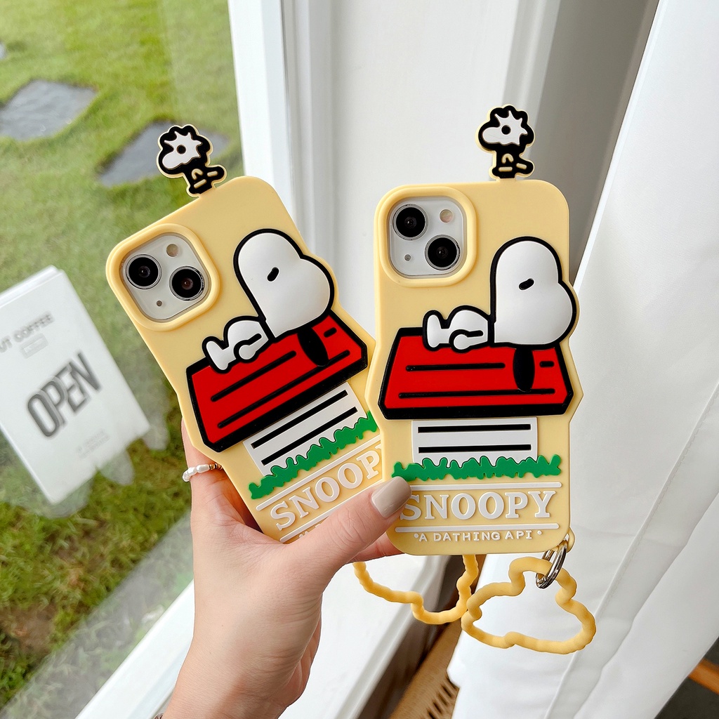 Ốp Điện Thoại Mềm Chống Sốc In Hình Snoopy Hoạt Hình Cho iPhone 6 7 8 Plus X XS XS MAX XR 11 12pro 13promax