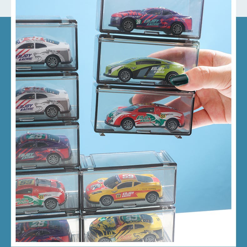 Hộp mica trưng bày và bảo vệ xe mô hình 1:64 - Sun Bear