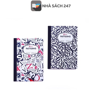 Vở kẻ ngang 260 trang Hồng Hà Patterns 4531 Bề mặt giấy láng mịn, viết êm tay, tạo nét chữ đẹp.