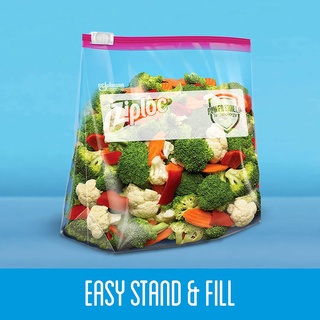 Túi Ziploc Slider Storage Bag đựng thực phẩm, túi zíp có khoá kéo, sử dụng được nhiều lần hàng Mỹ