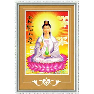 Tranh gắn đá quan thế âm df003