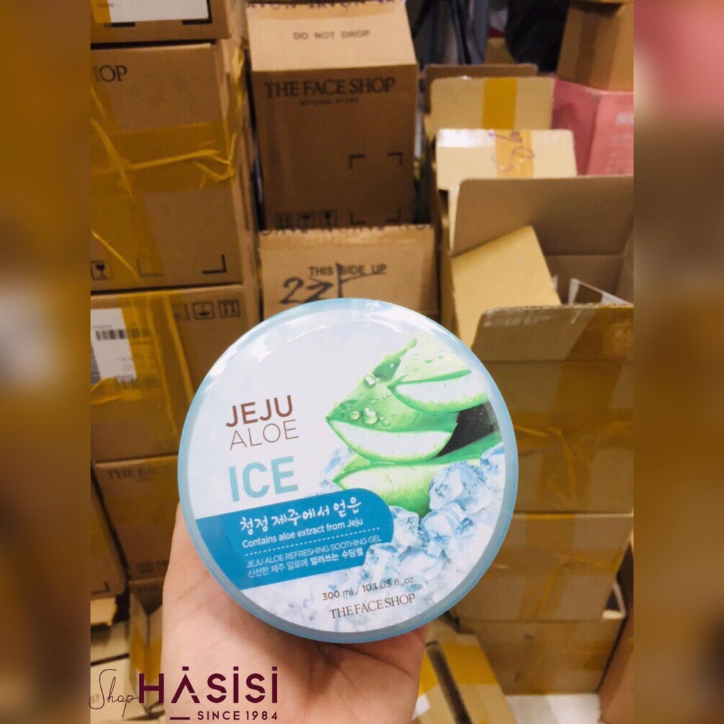 GEL DƯỠNG NHA ĐAM MÁT LẠNH JEJU ICE CREAM 300G CHÍNH HÃNG - 7902