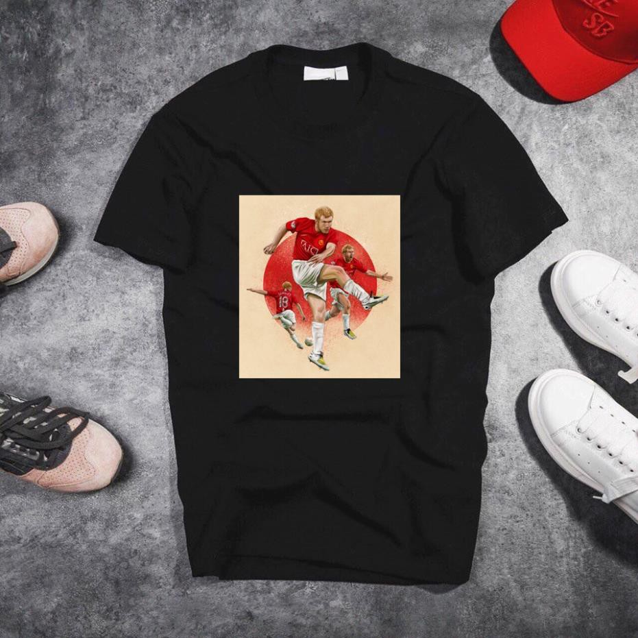 [Freeship] Áo Thun In Hình Paul Scholes MU Mã 02 - Áo In Hình Cầu Thủ Bóng Đá