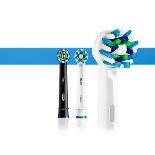 Đầu Bàn Chải Điện Oral-B Cross Action - Đầu Thay Thế CrossAction Với Lông Chải 16 Độ, Làm Sạch Sâu Kẻ Răng, Set 2/3/4/5