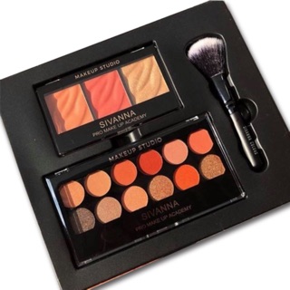 Bộ kit màu mắt - phấn má - highlight glow sivanna