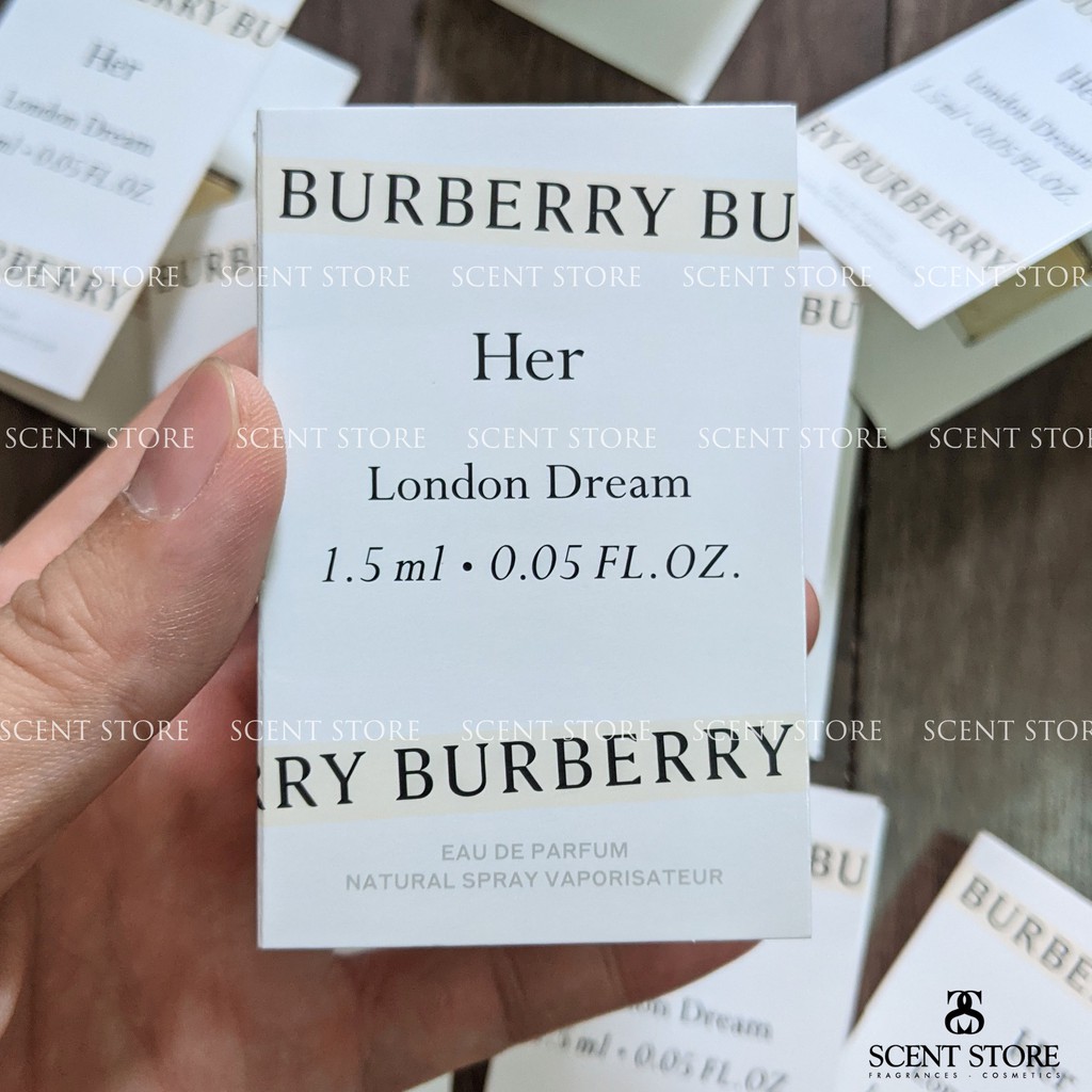 Scentstorevn - Vial chính hãng nước hoa Burberry Her Edp, Blossom, London Dream [1.5ml]