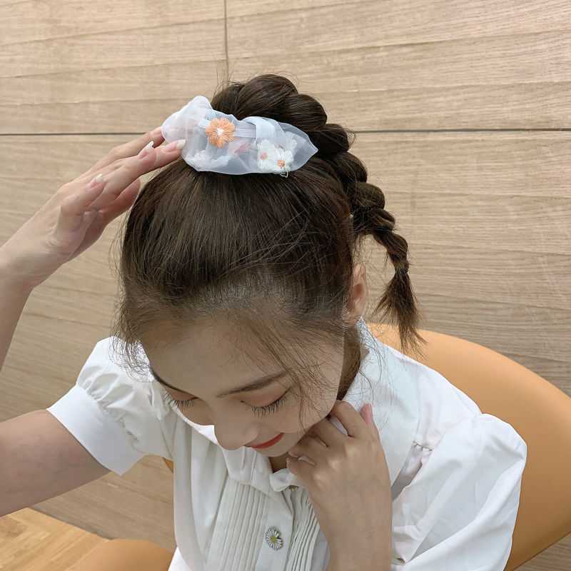 Băng Đô Cài Tóc Thêu Hoa Đáng Yêu Thời Trang JP6