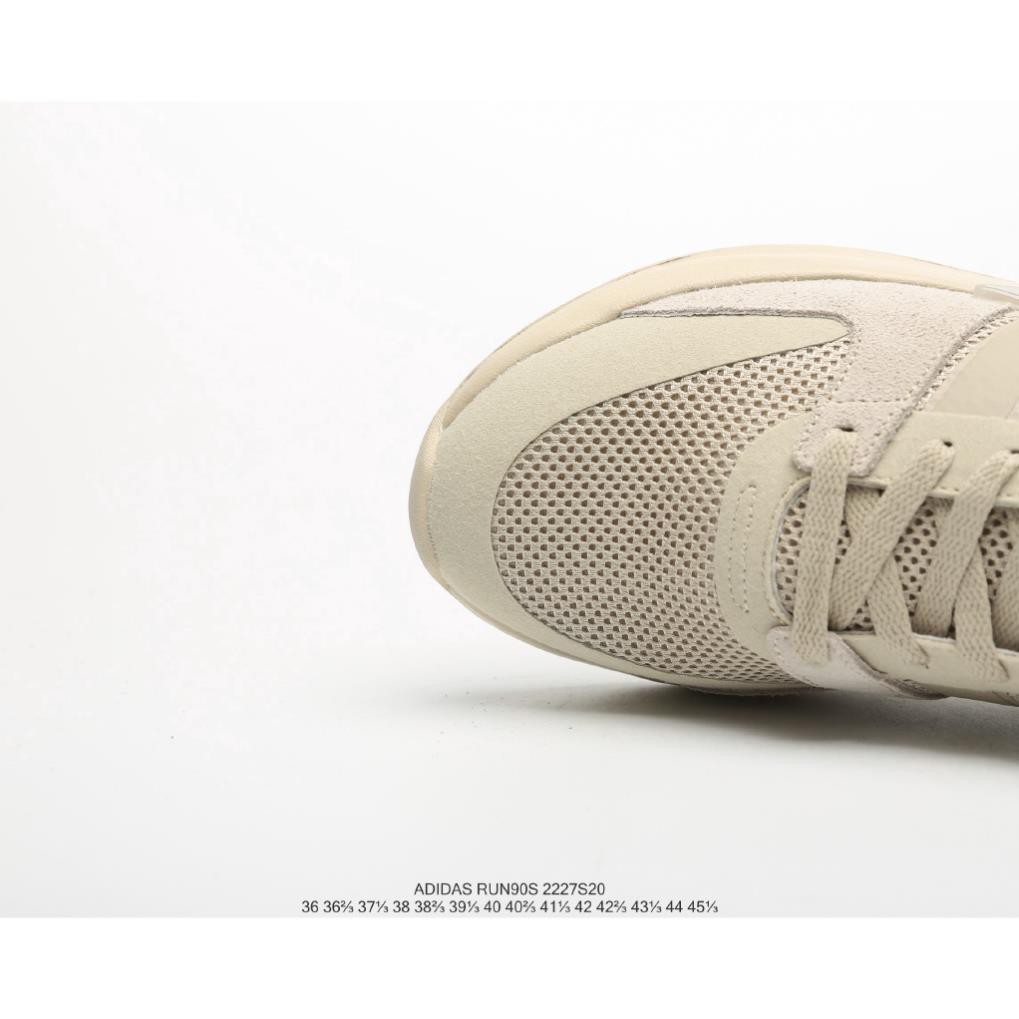 HOT HOT Nhất Giày Adidas Run90S NEO Lưới Surface Pig Eight Stitching Running Shoes Đôi giày màu be đào tạo 36-45